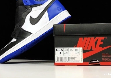 ROYAL-WHITE JORDAN “FRAGMENT” 1 AIR MENS RETRO SPORT BLACK 716371-040 0731